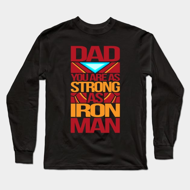 Iron Man Dad Long Sleeve T-Shirt by RCM Graphix